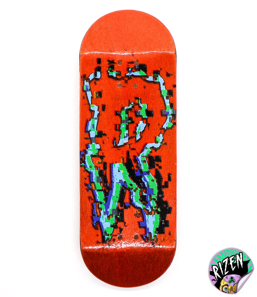 Rizen R Orange Fingerboard Deck 32mm - Caramel Fingerboards - Fingerboard store