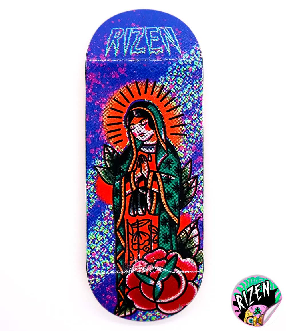 Rizen Sacred Rose Fingerboard Deck 36mm