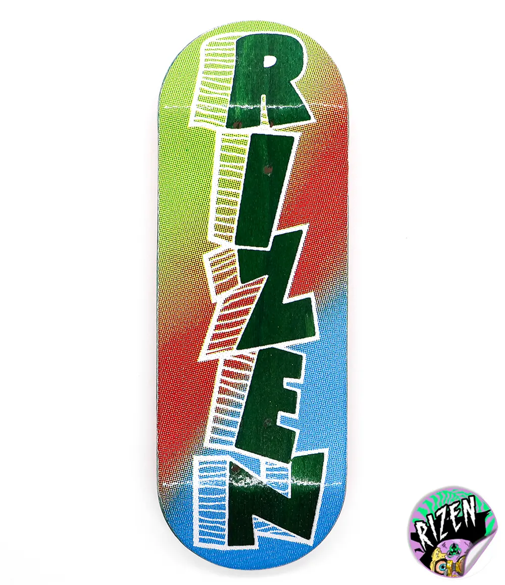 Rizen Split Tone Fingerboard Deck 32mm - Caramel Fingerboards - Fingerboard store