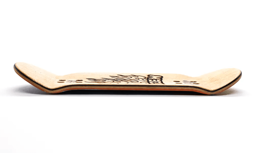 Rizen Tattoo Doll Fingerboard Deck 34mm - Caramel Fingerboards - Fingerboard store