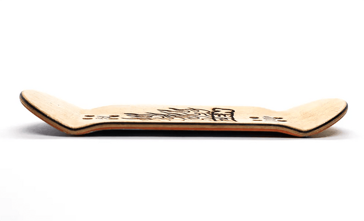 Rizen Tattoo Doll Fingerboard Deck 34mm - Caramel Fingerboards - Fingerboard store