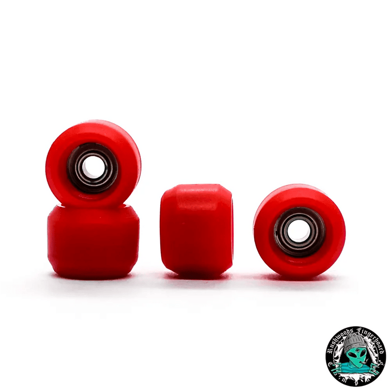 Rushwoods Red Mini Fingerboard Wheels - Caramel Fingerboards - Fingerboard store
