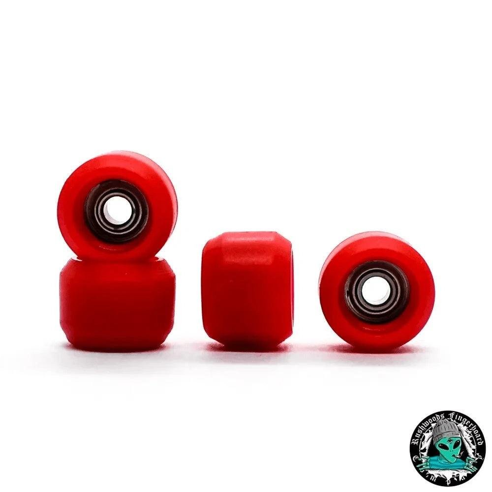 Rushwoods Red Mini Fingerboard Wheels - Caramel Fingerboards - Fingerboard store