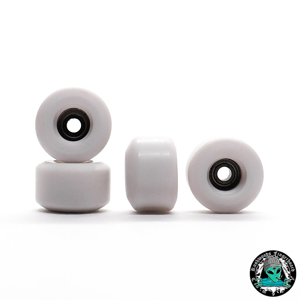 Rushwoods White Skate Conical Fingerboard Wheels 8mm - Caramel Fingerboards - Fingerboard store