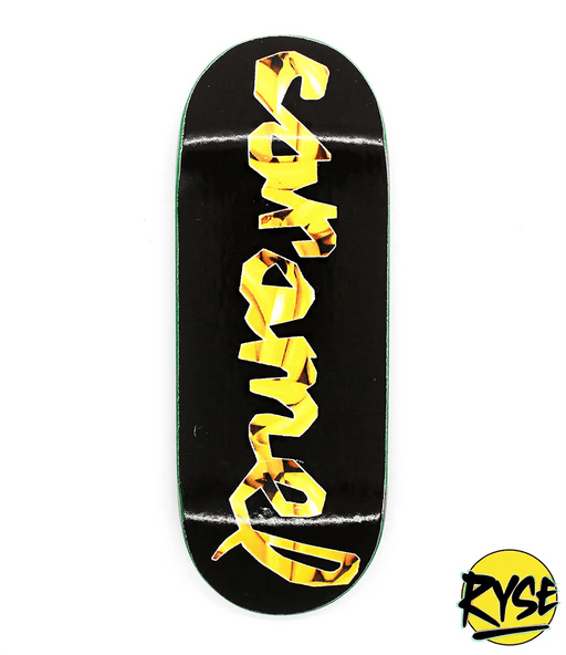Ryse x Caramel Banana Logo Fingerboard deck 34mm - Caramel Fingerboards - Fingerboard store