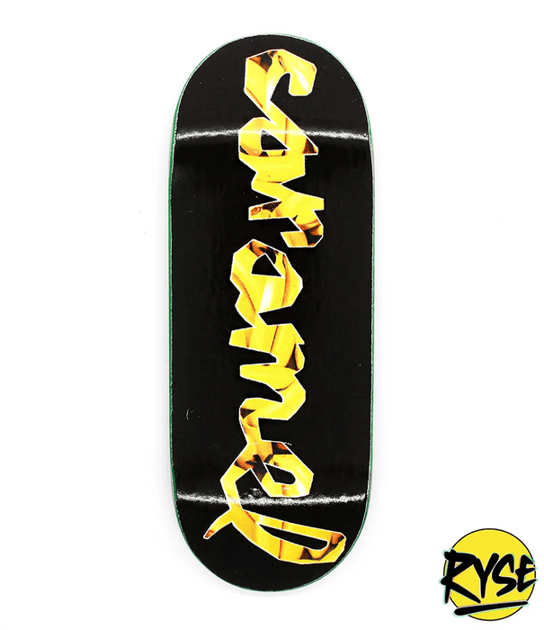 Ryse x Caramel Banana Logo Fingerboard deck 34mm - Caramel Fingerboards - Fingerboard store