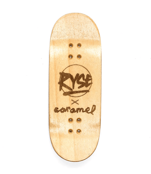 Ryse x Caramel Red Logo Fingerboard deck 34mm - Caramel Fingerboards - Fingerboard store