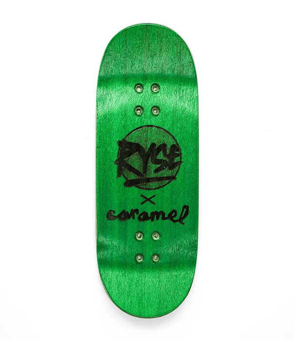 Ryse x Caramel Banana Logo Fingerboard deck 34mm - Caramel Fingerboards - Fingerboard store