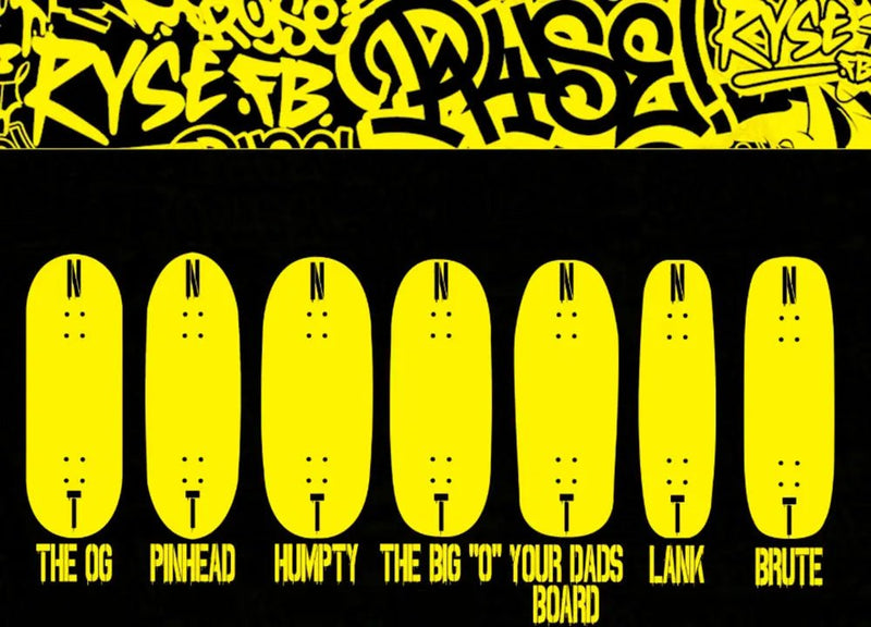 Ryse Zombie Police Fingerboard Deck - Caramel Fingerboards - Fingerboard store