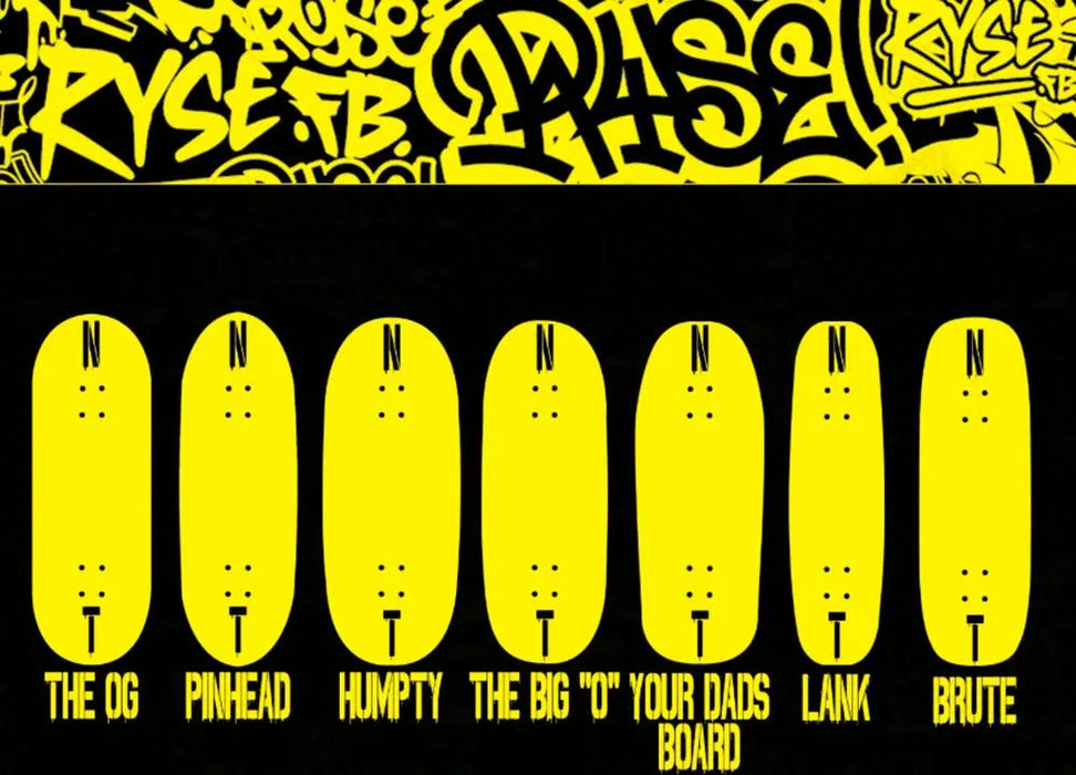 Ryse Zombie Police Fingerboard Deck - Caramel Fingerboards - Fingerboard store