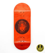 Sehnsucht orange the medusa fingerboard deck 34mm - Caramel Fingerboards - Fingerboard store