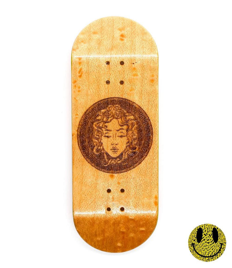 Sehnsucht wood the medusa fingerboard deck 34mm - Caramel Fingerboards - Fingerboard store