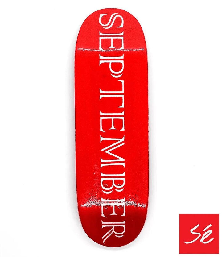 September Red Fingerboard Deck 29mm - Caramel Fingerboards - Fingerboard store