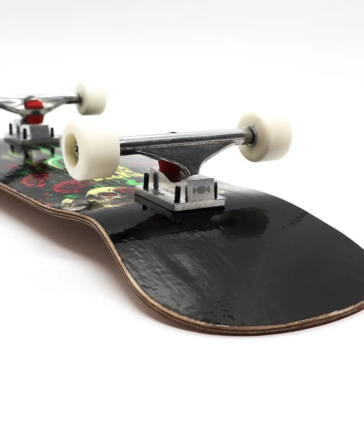 Skulls &amp; Roses Complete Handboard 8.1cm - Caramel Fingerboards - Fingerboard store