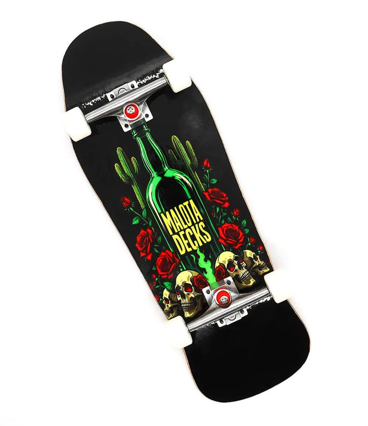 Skulls &amp; Roses Complete Handboard 8.1cm - Caramel Fingerboards - Fingerboard store