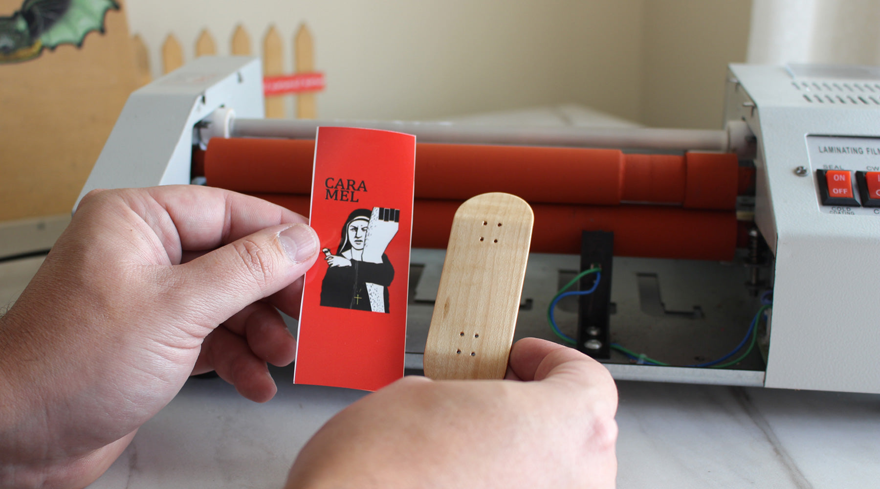 caramel fingerboards deck