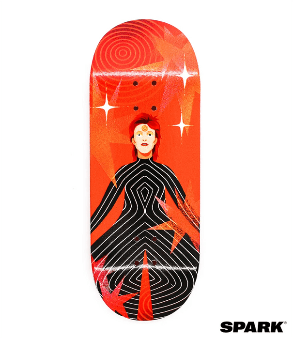 Spark Bowie Fingerboard deck 34mm - Caramel Fingerboards - Fingerboard store