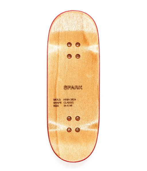 Spark Number 1 Fingerboard deck 34mm - Caramel Fingerboards - Fingerboard store