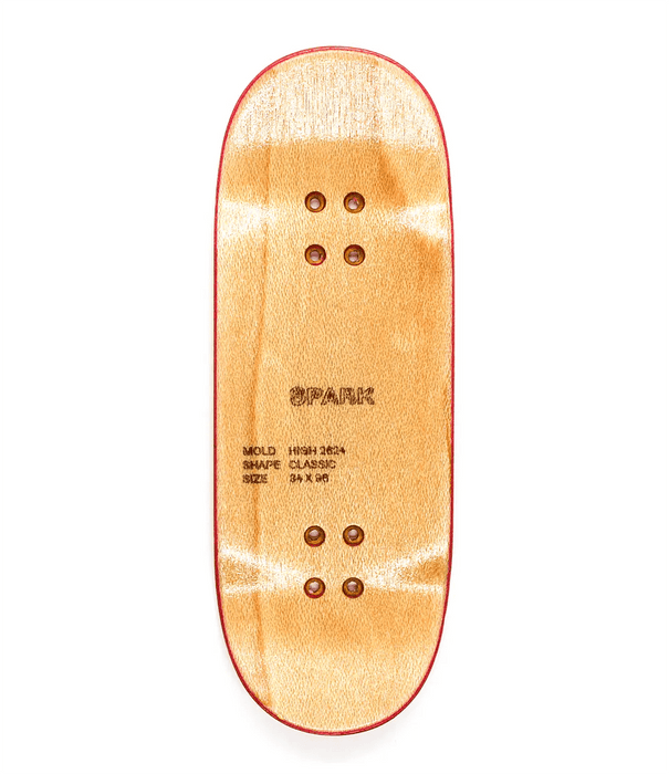 Spark Number 1 Fingerboard deck 34mm - Caramel Fingerboards - Fingerboard store