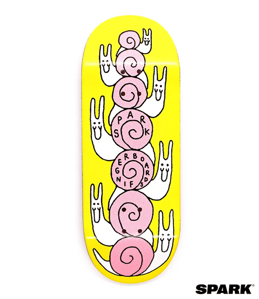 Spark Number 1 Fingerboard deck 34mm - Caramel Fingerboards - Fingerboard store