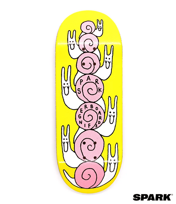 Spark Number 1 Fingerboard deck 34mm - Caramel Fingerboards - Fingerboard store