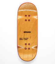 Spark Oni Flame Red Metal Foil Fingerboard Deck - Caramel Fingerboards - Fingerboard store