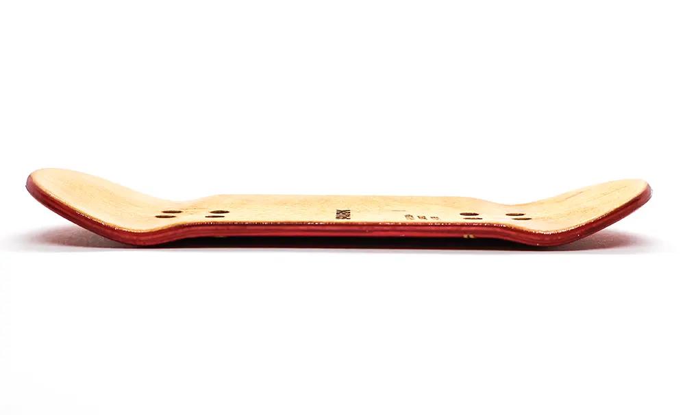 Spark Oni Flame Red Metal Foil Fingerboard Deck - Caramel Fingerboards - Fingerboard store