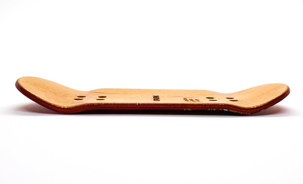 Spark Puppit Red Metal Foil Fingerboard Deck 34mm - Caramel Fingerboards - Fingerboard store