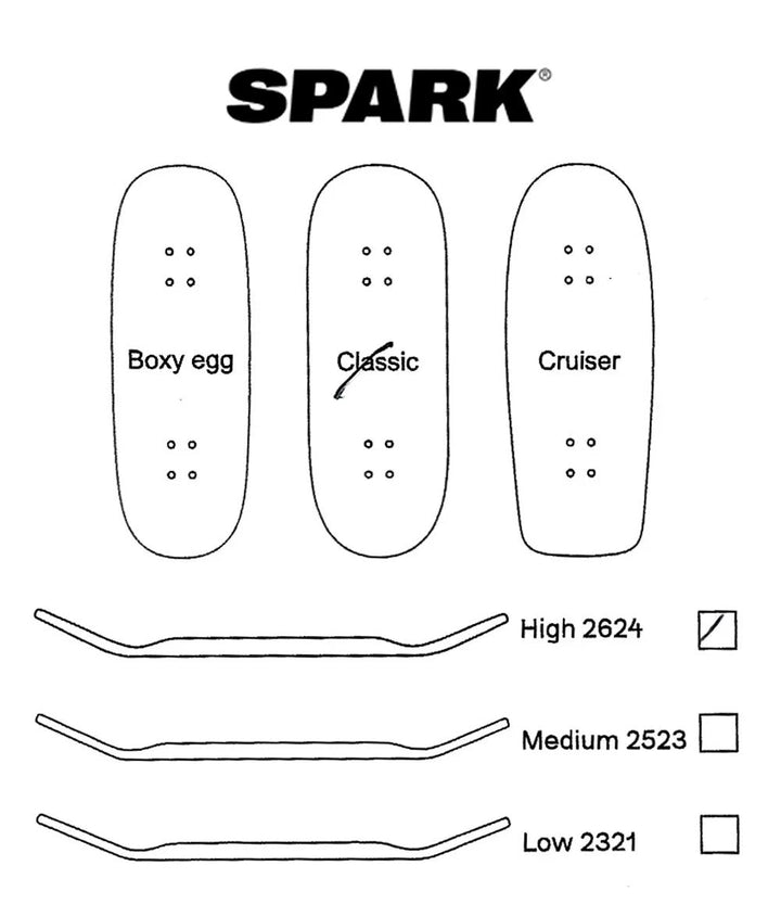 Spark Puppit Red Metal Foil Fingerboard Deck 34mm - Caramel Fingerboards - Fingerboard store