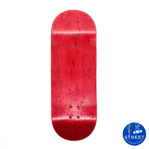 Street Fb red blank deck 33mm - Caramel Fingerboards - Fingerboard store