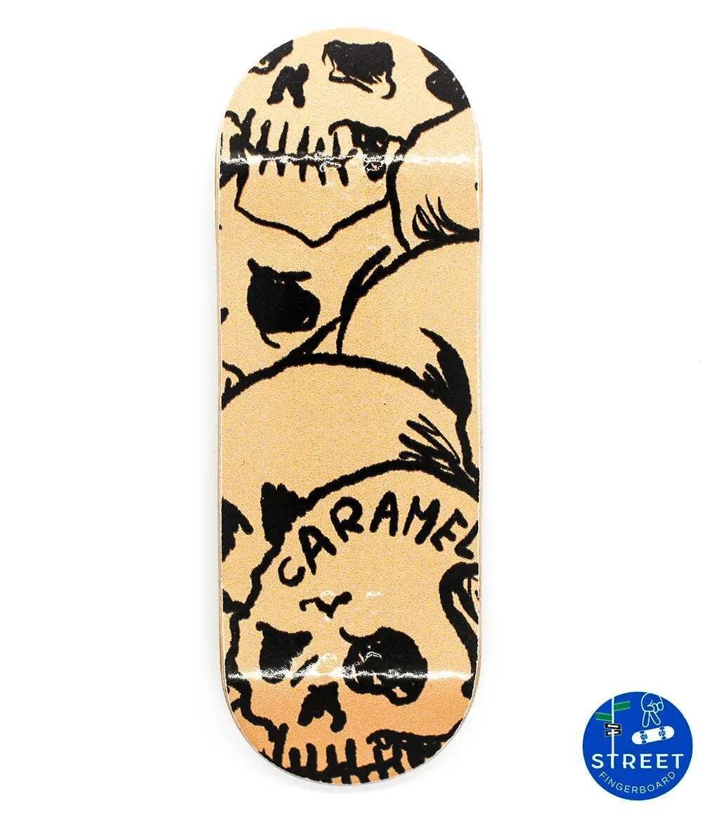 Street x Caramel Skulls Fingerboard Deck 32mm - Caramel Fingerboards - Fingerboard store