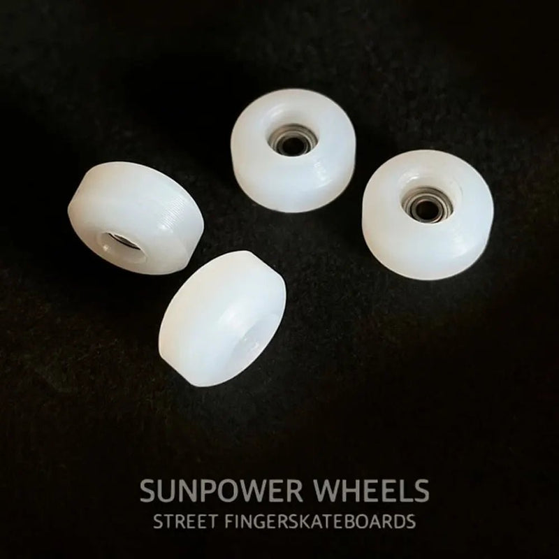 Sunpower White Widow Fingerboard Wheels 8.8mm - Caramel Fingerboards - Fingerboard store