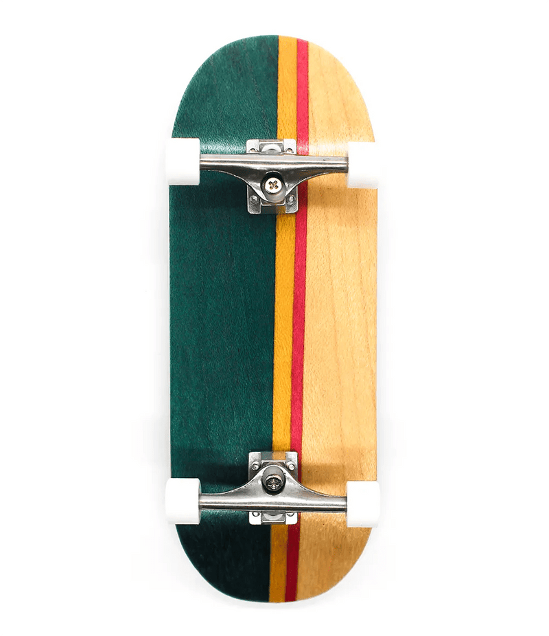 Uru x Caramel Aqua/Pink Complete Fingerboard 34mm - Caramel Fingerboards - Fingerboard store