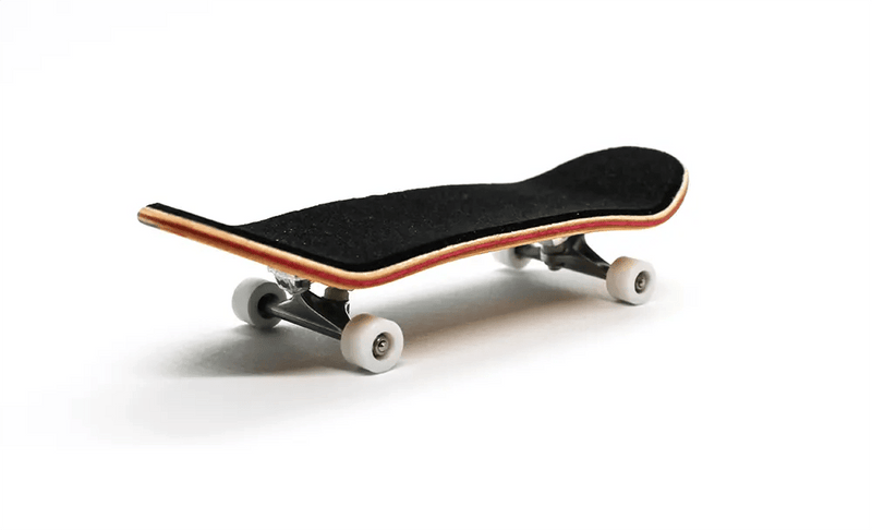 Uru x Caramel Aqua/Pink Complete Fingerboard 34mm - Caramel Fingerboards - Fingerboard store