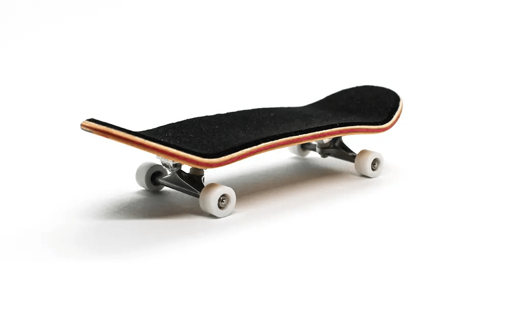 Uru x Caramel Aqua/Pink Complete Fingerboard 34mm - Caramel Fingerboards - Fingerboard store