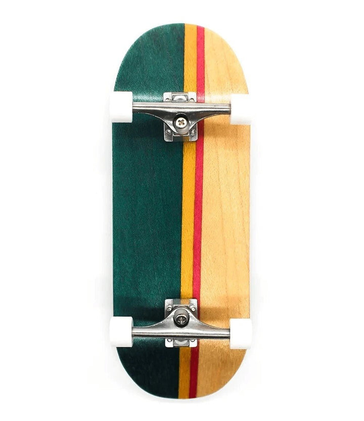 Uru x Caramel Aqua/Pink Complete Fingerboard 34mm - Caramel Fingerboards - Fingerboard store