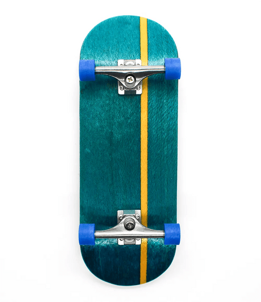 Uru x Caramel Aqua/Yellow Complete Fingerboard 33.5mm - Caramel Fingerboards - Fingerboard store