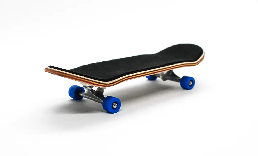 Uru x Caramel Blue/Wood Complete Fingerboard 33.5mm - Caramel Fingerboards - Fingerboard store