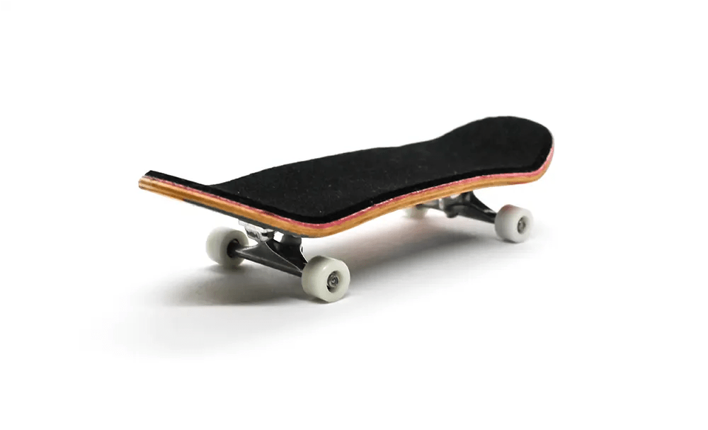 Uru x Caramel Pink/Yellow Complete Fingerboard 34mm - Caramel Fingerboards - Fingerboard store