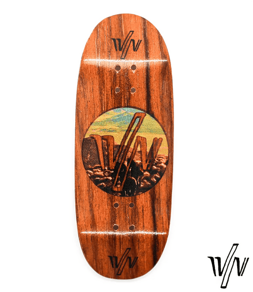 Von Zehos Brown Horses Fingerboard Deck 34mm - Caramel Fingerboards - Fingerboard store