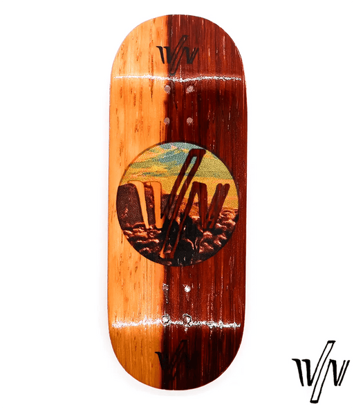 Von Zehos Brown Horses M11 Fingerboard Deck 34mm - Caramel Fingerboards - Fingerboard store