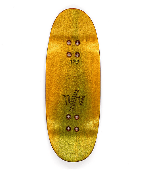 Von Zehos Green Horses Fingerboard Deck 34mm - Caramel Fingerboards - Fingerboard store