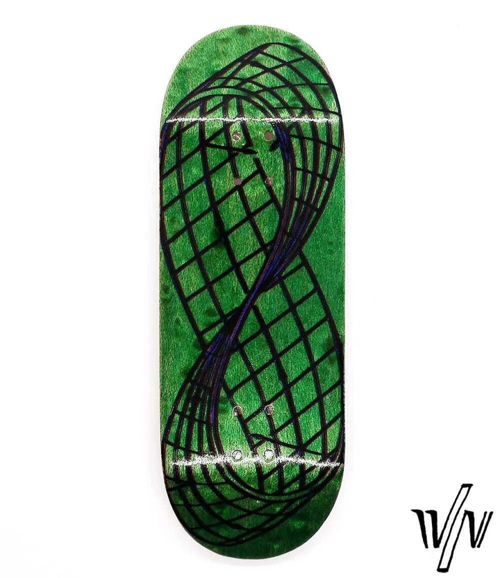 Von Zehos Green Infinite M9 Fingerboard Deck 32mm - Caramel Fingerboards - Fingerboard store