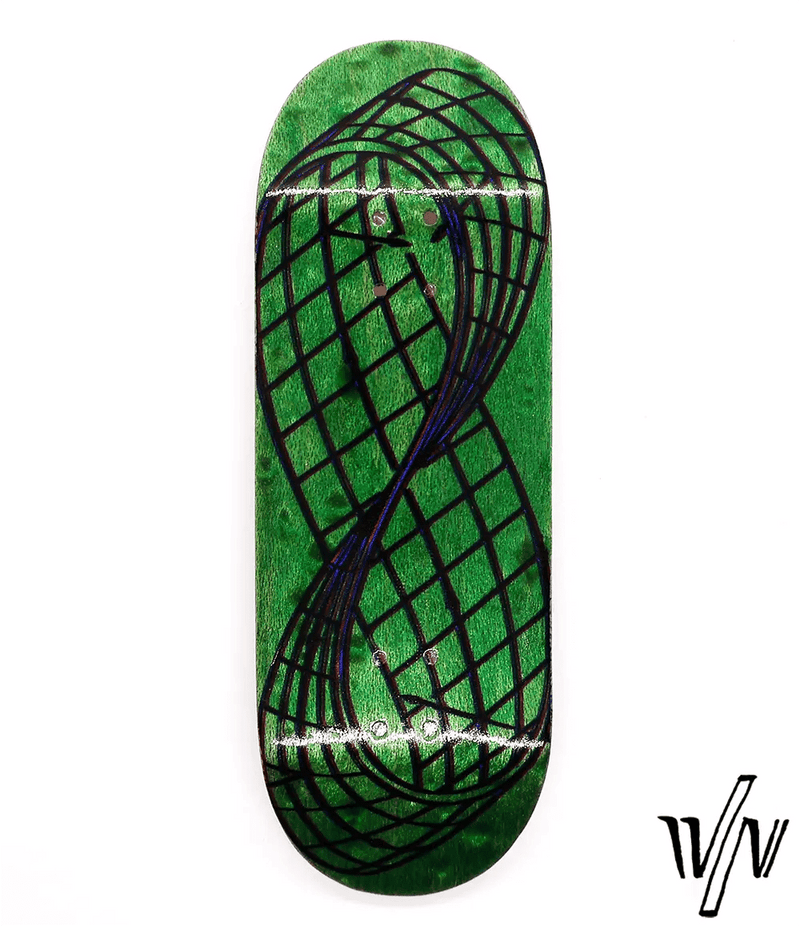 Von Zehos Green Infinite M9 Fingerboard Deck 32mm - Caramel Fingerboards - Fingerboard store