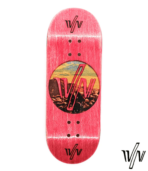 Von Zehos Pink Horses Fingerboard Deck 32mm - Caramel Fingerboards - Fingerboard store