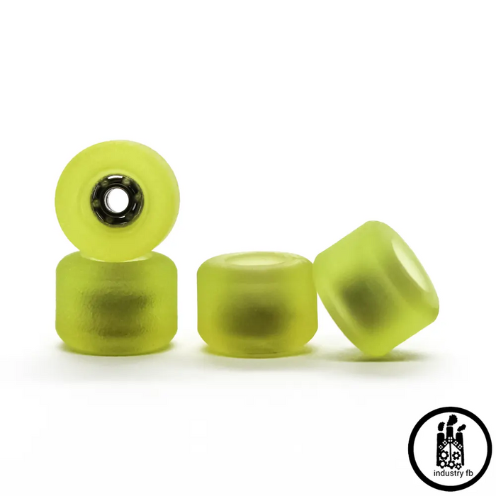 Industry x Caramel Recycled Lime Hybrid Fingerboard Wheels 7.5mm