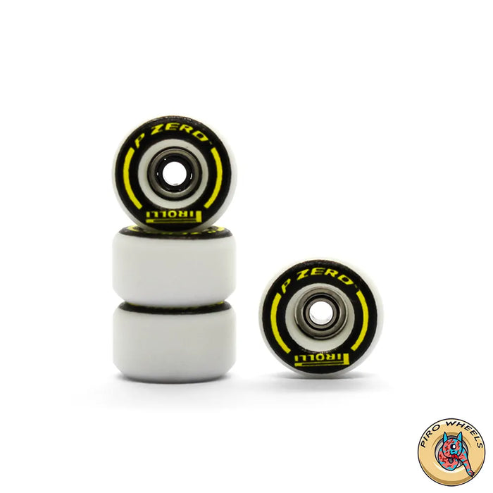 Piro P-Zero White Real Wear Graphic Performance fingerboard wheels 8mm