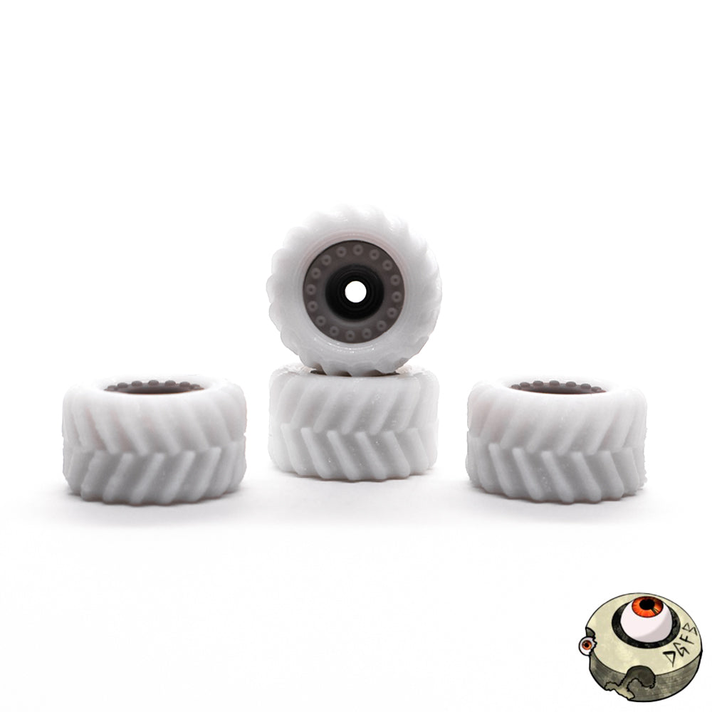 Dude Guy White Monster F2 Core Fingerboard Wheels 12.25mm