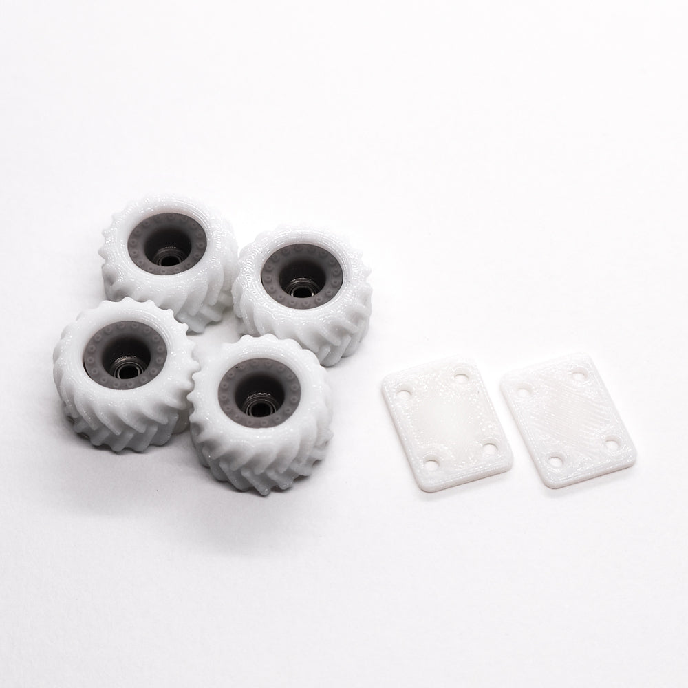 Dude Guy White Monster F2 Core Fingerboard Wheels 12.25mm