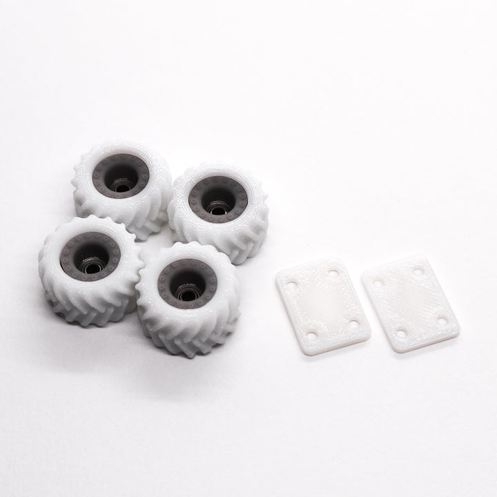 Dude Guy White Monster F2 Core Fingerboard Wheels 12.25mm